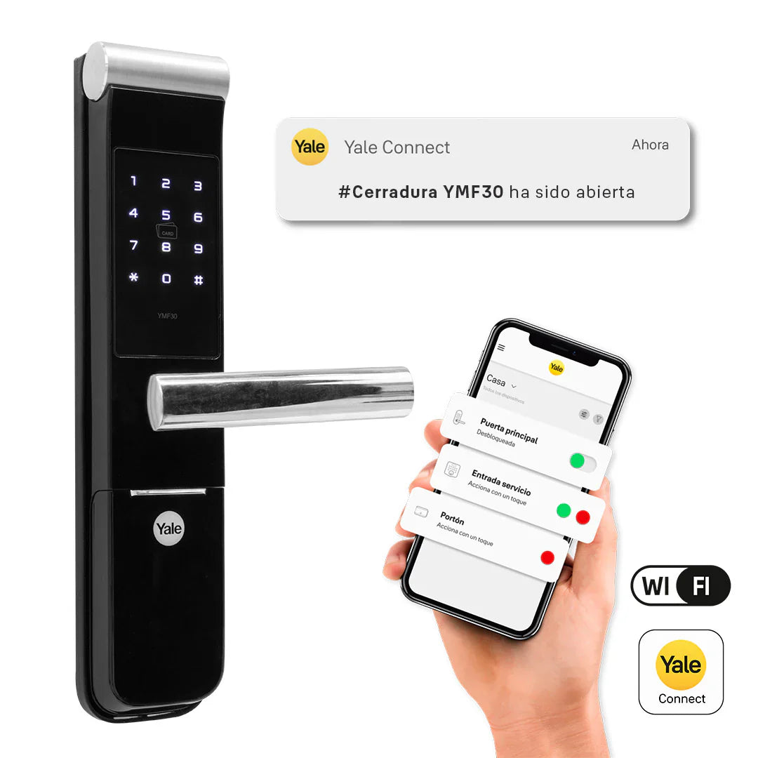 Cerradura Digital YMF30A + Módulo para abrir desde el celular