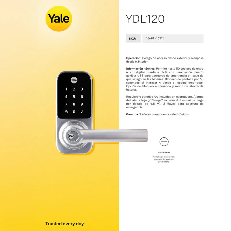 Cerrojo Digital YDL120