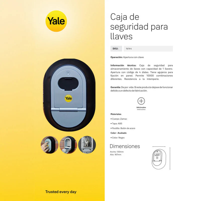 Caja de Seguridad para Llaves