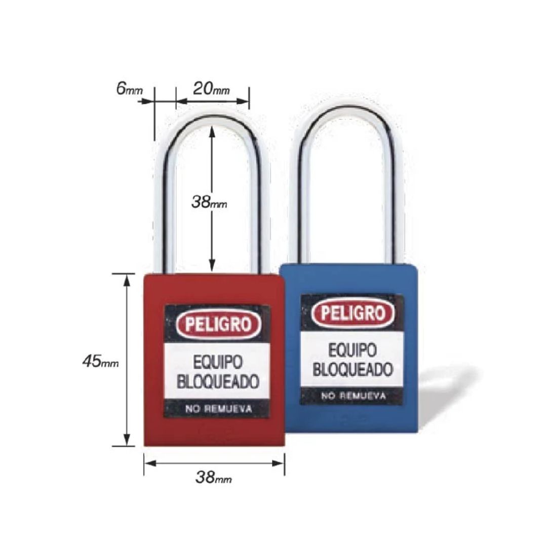 Candado Gancho Metálico Amarillo B