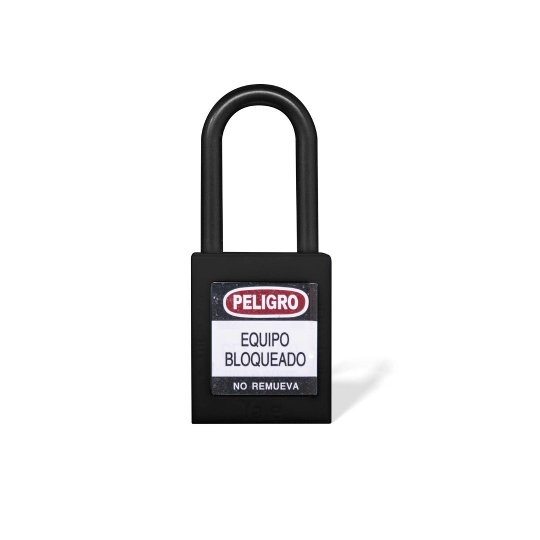 Candado Gancho Nylon Negro