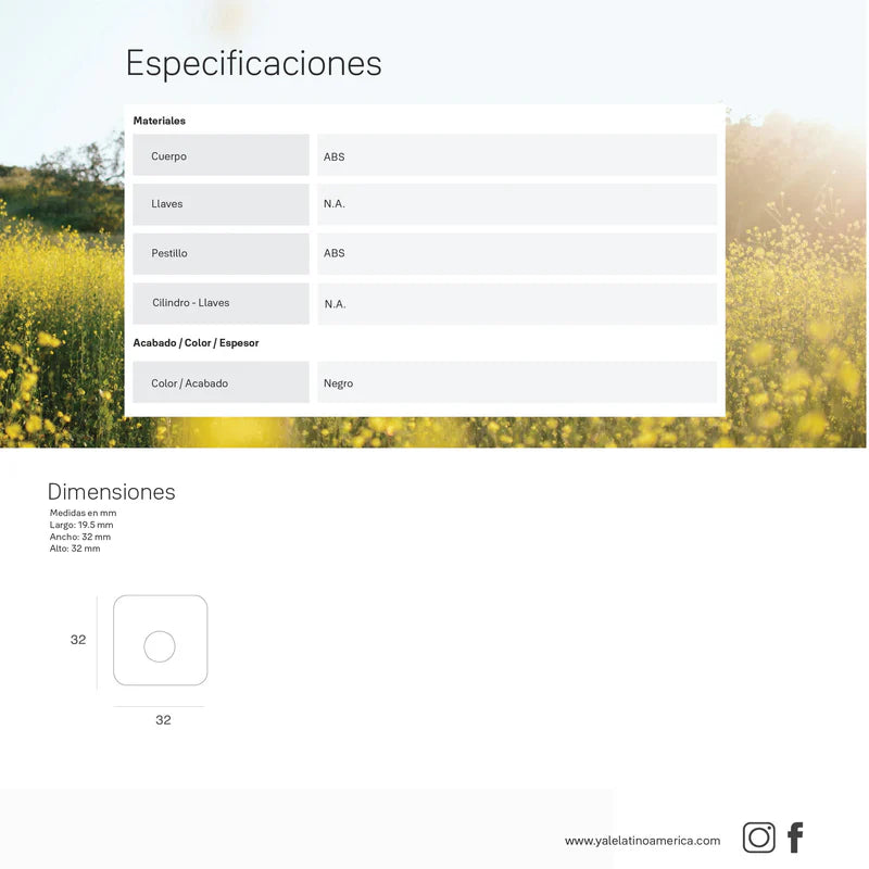 Cerradura para Mueble YF68