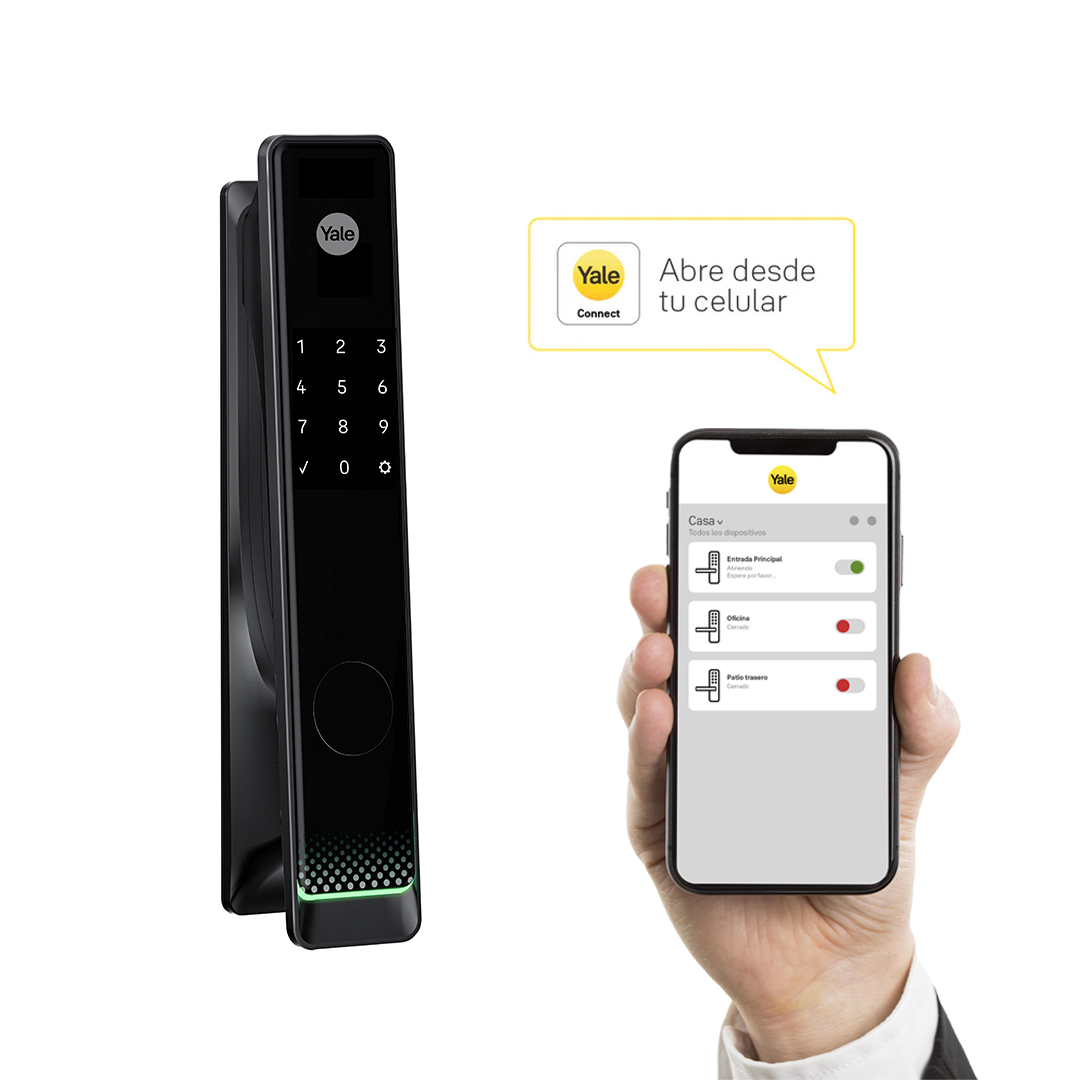 Cerradura Digital de Embutir Gemini + módulo para abrir desde el celular