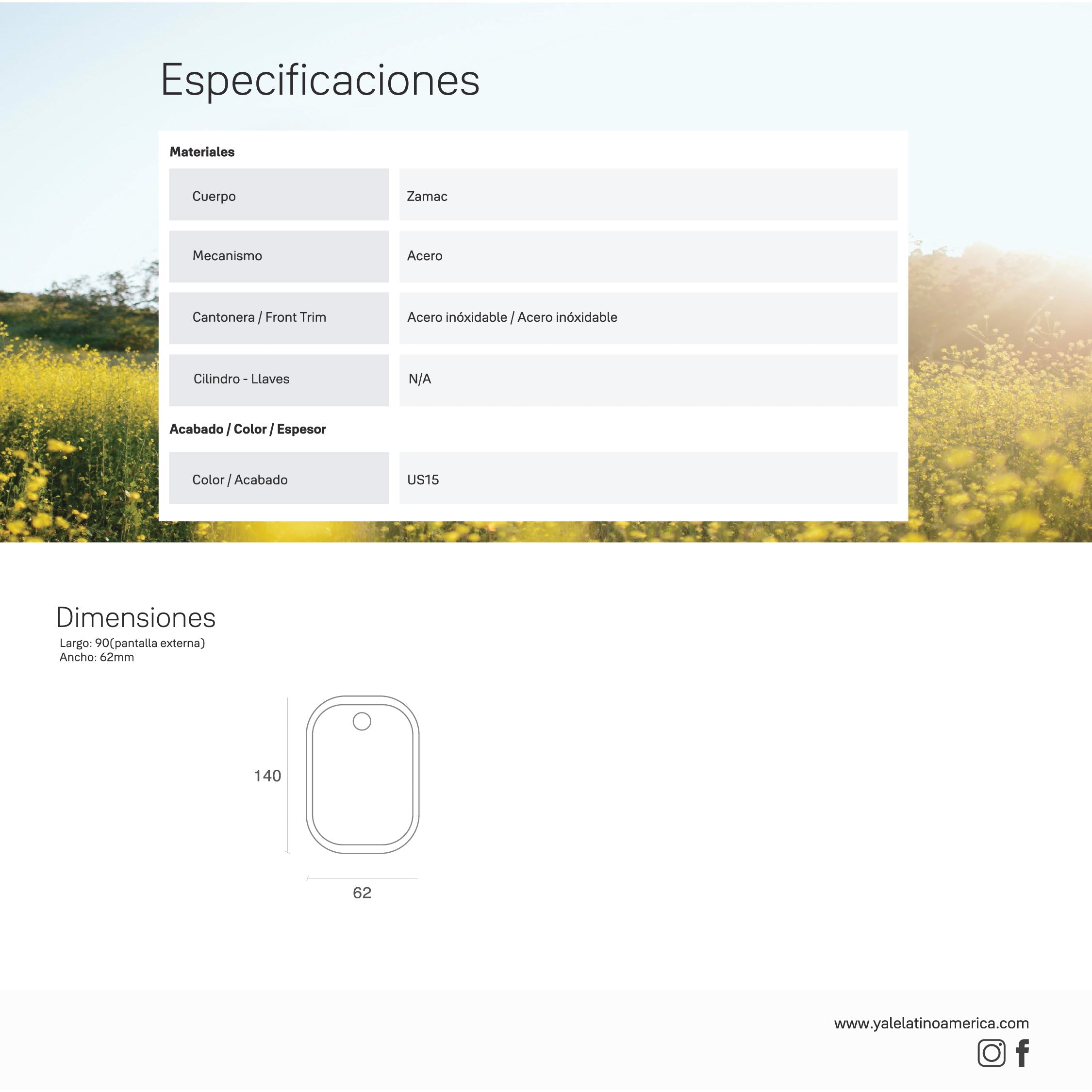 Cerrojo Digital YRD256 + Módulo para abrir desde el celular
