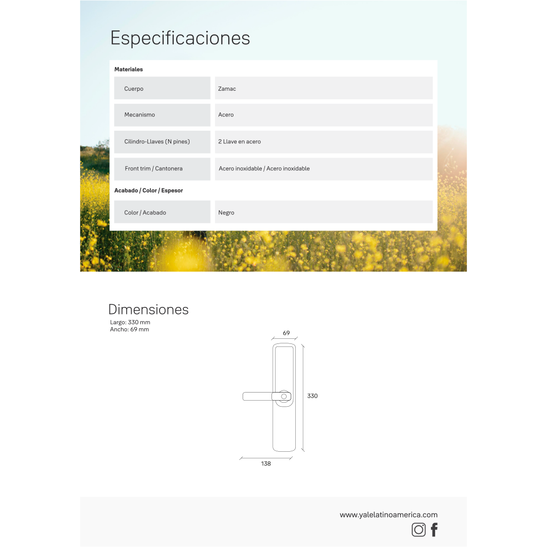 Cerradura Digital YDM50