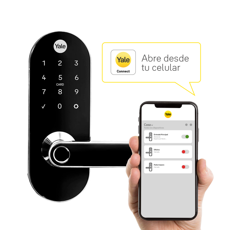 Cerrojo Digital YMC420D con módulo para abrir desde el celular