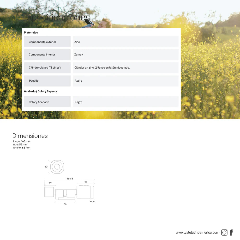 Cilindro Biométrico