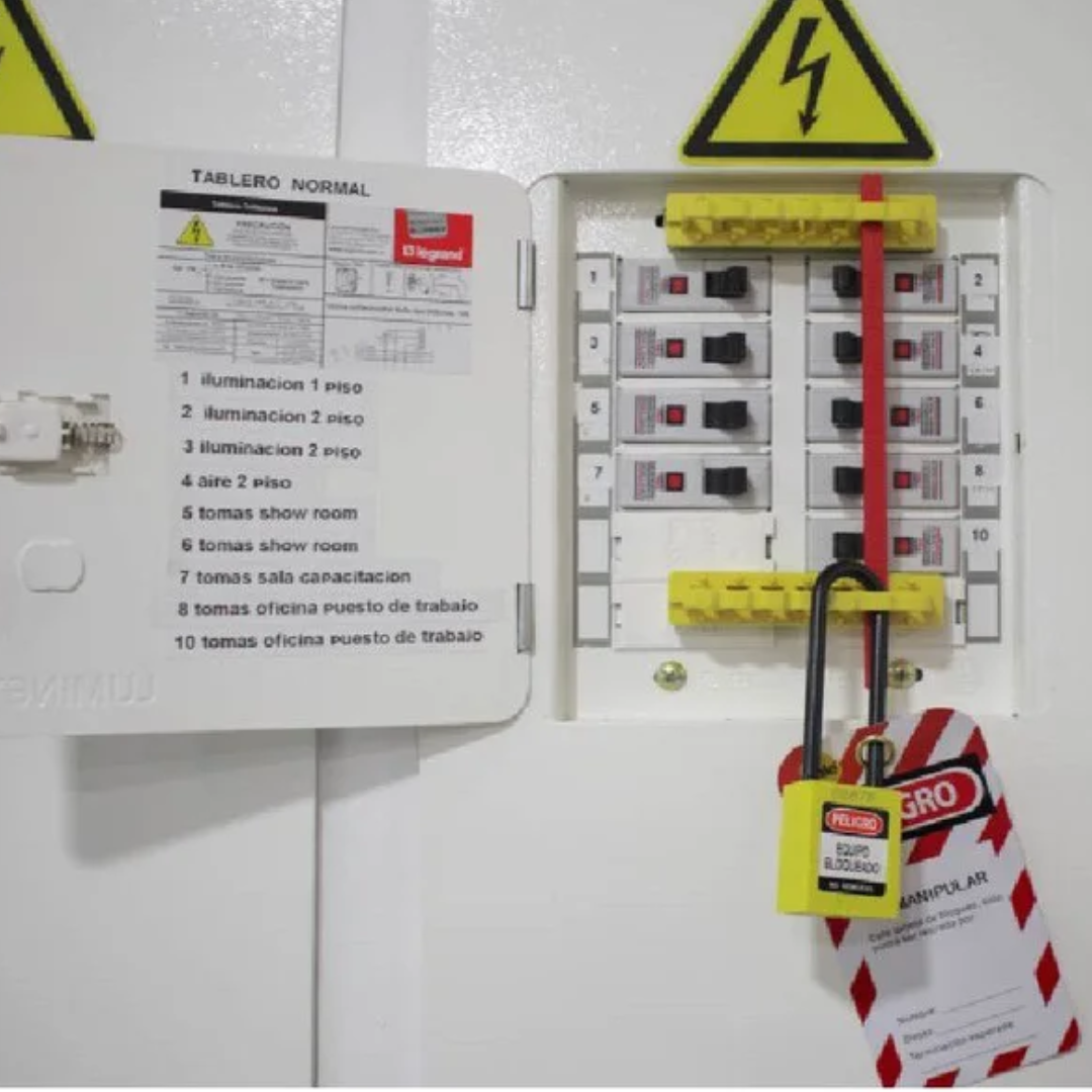 Candado Gancho Largo Nylon Azul B