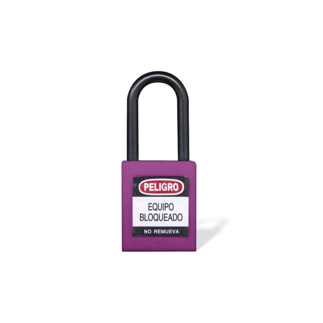 Candado Gancho Nylon Morado B